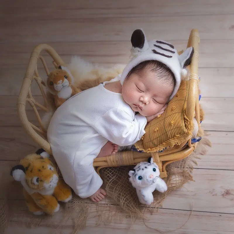 Vintage Rattan Bed Props - Newborn Photography Props